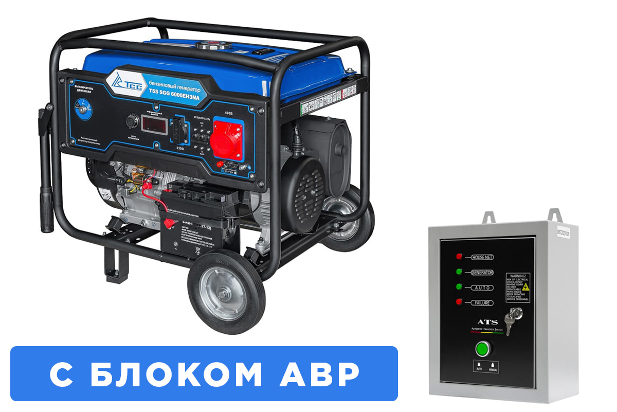 картинка Бензогенератор ТСС SGG 6000EH3NA 6 кВт с АВР