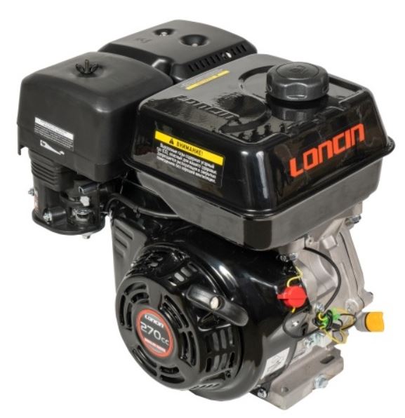 картинка Двигатель бензиновый Loncin G270F (A type, D25) TSS-WP170/Engine, №1 (300006-2.)
